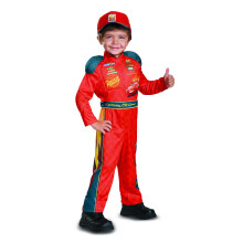 Disfraz cl   sico de Rayo Mcqueen de Cars 3 para ni   o, color rojo, talla peque   a (2T)