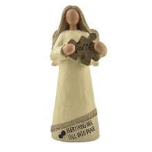 Blossom Bucket Faith' Puzzle Piece Angel Home d?cor