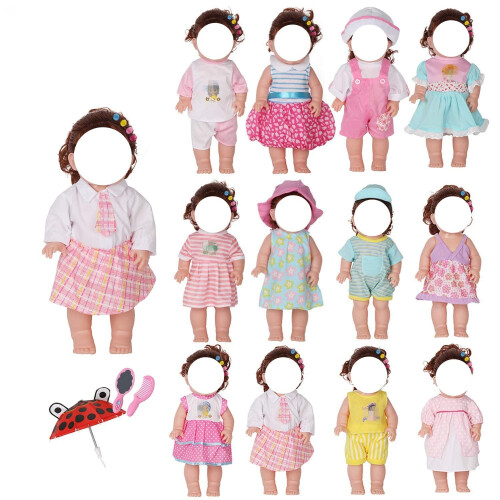 Huang Cheng Toys 12 PCs Conjunto de roupas de boneca de beb    feitas trajes para roupas para 12 13 14 polegadas de 15 polegadas boneca 1