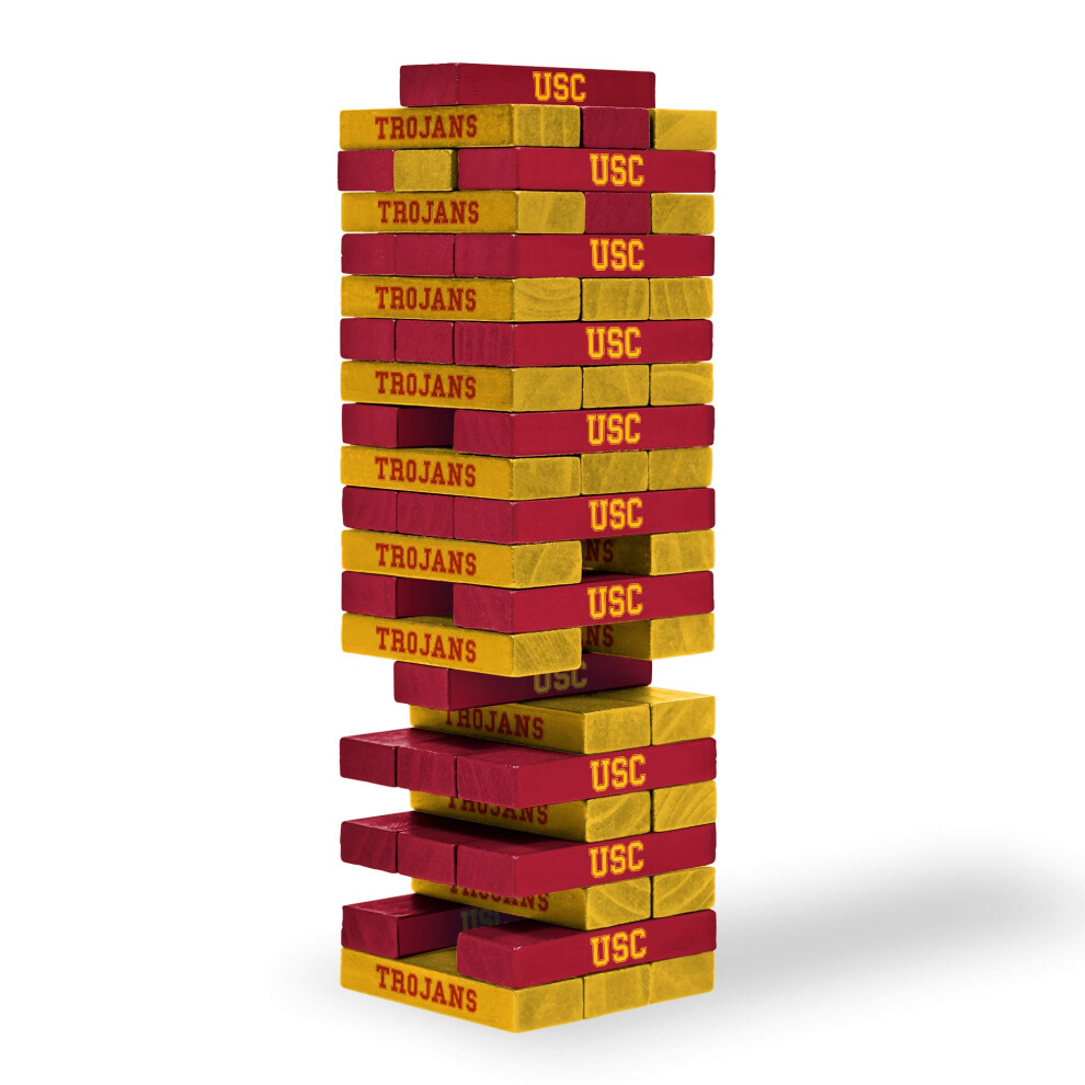 Wild Sports NCAA USC Trojans Table Top Stackers 3 x 1 x .5  Team Color-image-OPC-PFY69DK-NEW