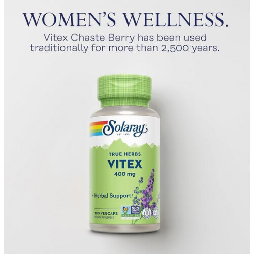 Solaray, Vitex, 400 mg, 100 VegCaps 2