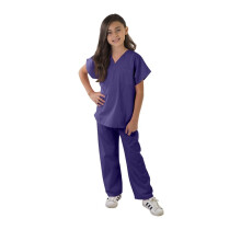 Crian   as Scrubs Super Soft Children Scrub Conjunto de crian   as se vestem (2/3 roxo)