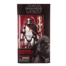 Figurine articul?e du capitaine Phasma Quicksilver Baton de la s?rie Star Wars Black Series