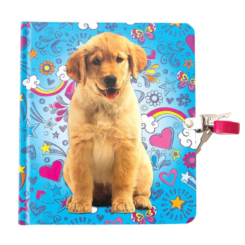Playhouse Puppy Doodles Ημερολόγιο με Κλειδαριά και Κλειδιά για Κορίτσια