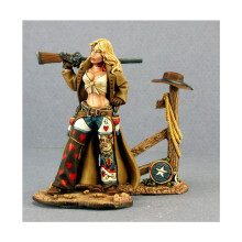 Ceifador miniaturas Ellen Stone Cowgirl (54mm) #01445 Mini de metal n   o pintado figura