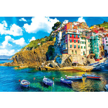 Roseart - Kodak - Cinque Terre Riomaggiore Village Italien - 1500 stykke puslespil for voksne