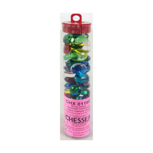 Skins Chessex Παιχνίδια Διαφανείς Πολύχρωμοι (40)