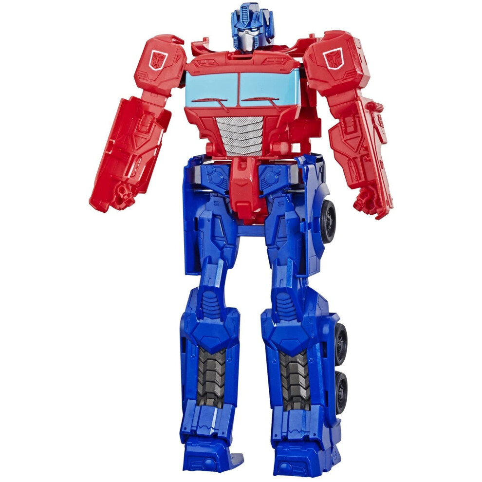 Transformers Optimus Prime Toy Figure - 11-Inch Plastic Play Robot With Vehicle Theme