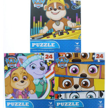 3 Pk. Paw Patrol Jigsaw Puzzle 24 Piese (puzzle -uri asortate)