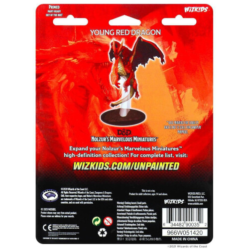 D&D Nolzurs wunderbare Miniaturen: Junger roter Drache 2
