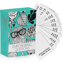 YARKOR 100 Stuks Empowering Vraagkaarten - Vragen voor Mindfulness, Meditatie, Schrijven, Zelfzorg