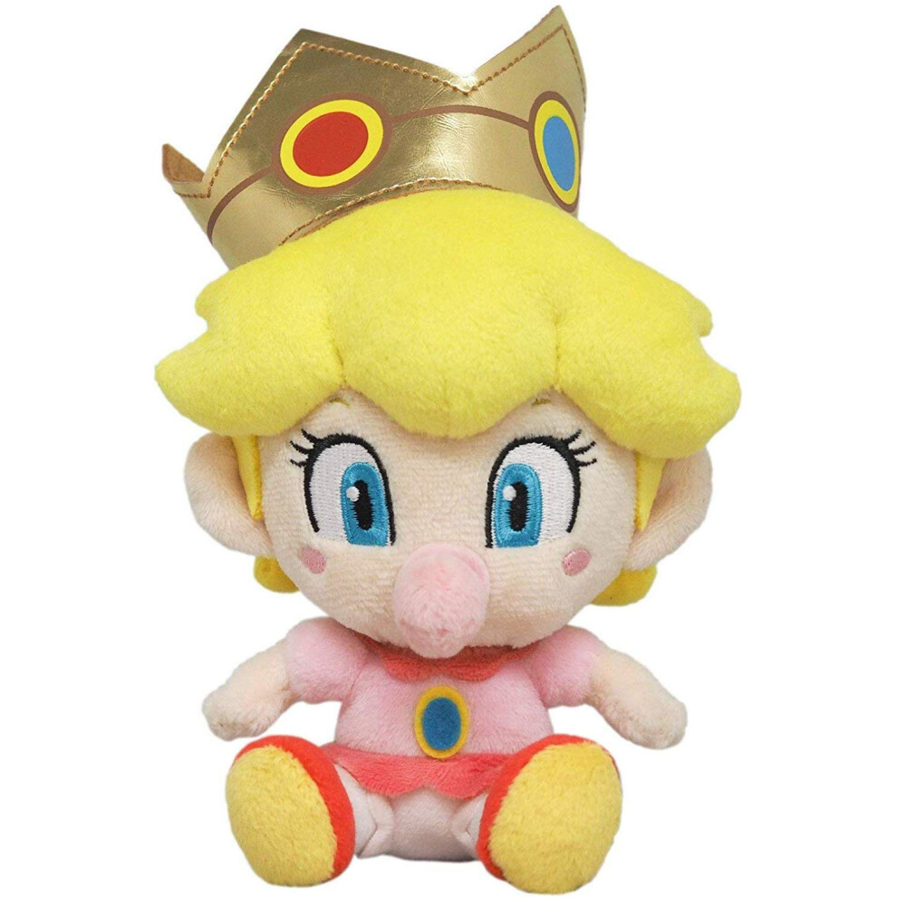 Photos - Doll Little Buddy LB Super Mario All Star Collection 1249 Baby Peach Plush, 6", Yellow NUEVOLB1249