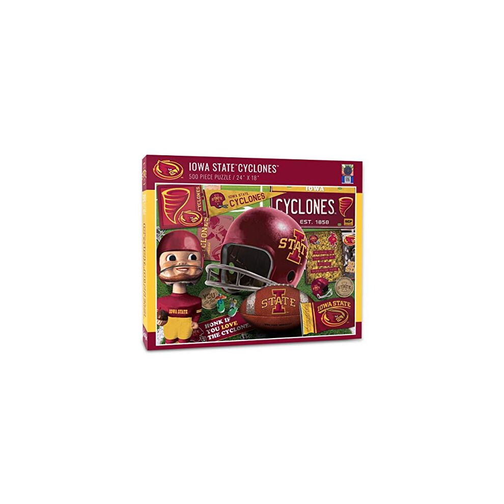 Photos - Jigsaw Puzzle / Mosaic YouTheFan NCAA Iowa State Cyclones Retro Series Puzzle - 500 Pieces 0950264