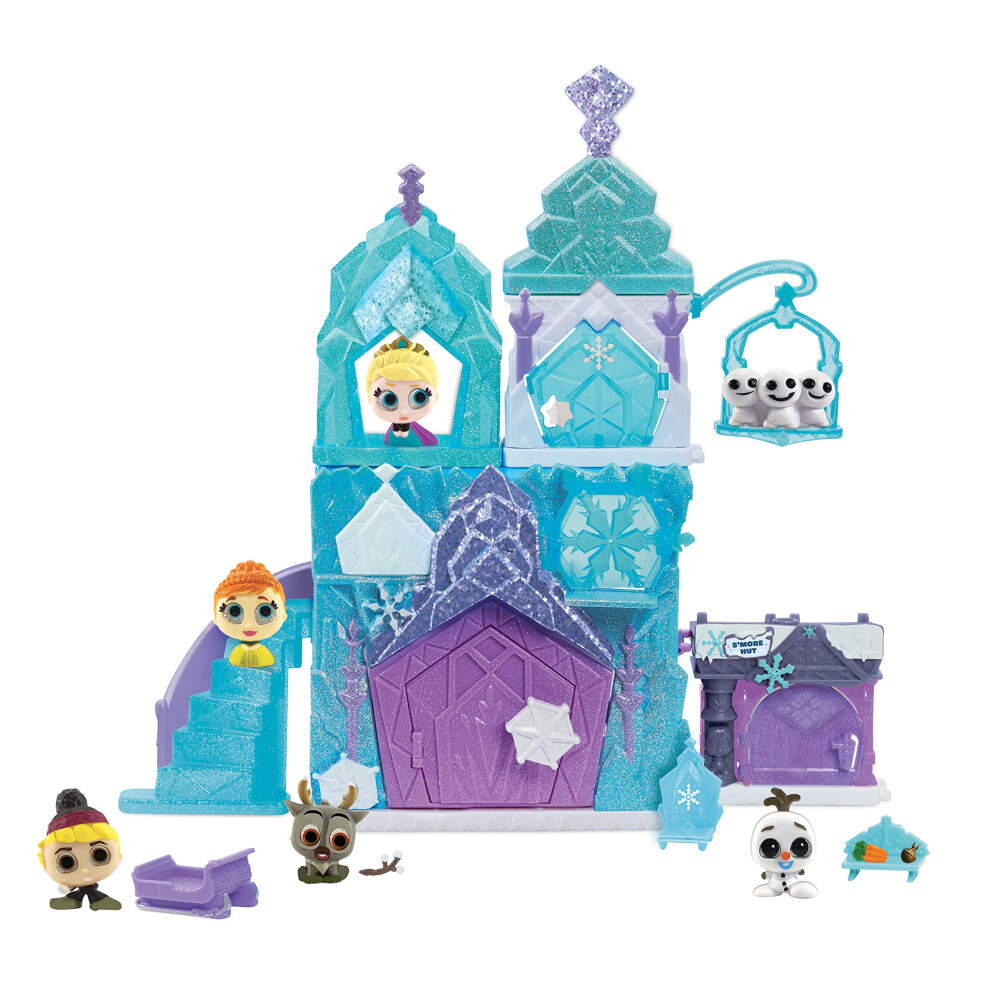 Coffret de jeu Disney Doorables Deluxe 15 pi?ces Frozen Ice Palace, jouets pour enfants sous licence officielle ? partir de 3 ans par Just Play