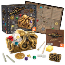 Mindware Dig It Up Discoveries Pirate: Giant Discovery Project for Kids - Cavar 13 Charms inspiradores - Inclui um b   nus Dig 2 Fin   is e 1 p   ster
