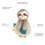 Itzy Ritzy - Itzy Lovey Including Teether - Baby Lovey with Teether  T 2