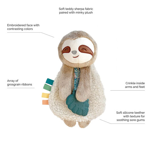 Itzy Ritzy - Itzy Lovey Including Teether - Baby Lovey with Teether  T 1