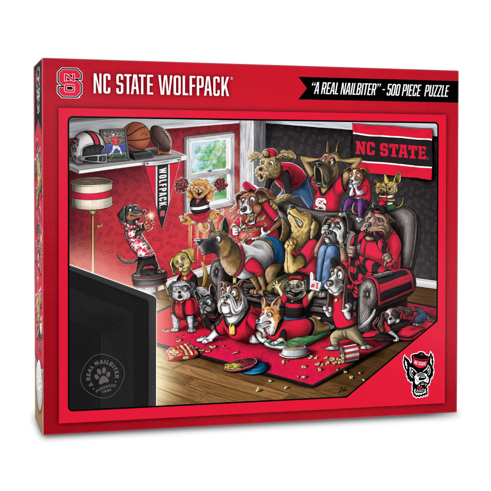 Photos - Jigsaw Puzzle / Mosaic YouTheFan NCAA NC State Wolfpack Purebred Fans 500pc Puzzle - A Real Nailbiter