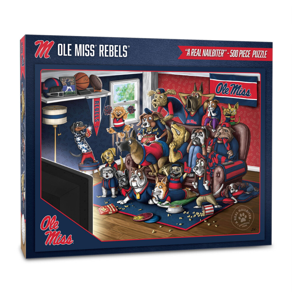 Photos - Jigsaw Puzzle / Mosaic YouTheFan NCAA Mississippi Rebels Purebred Fans 500pc Puzzle - A Real Nailbiter