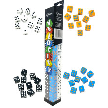 Regal Games Velocity Dice Game Set med Case - Square Dice Colored Set til Family Game Night - 2 til 4 Player (40 Dices)