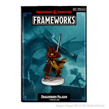 D&D Frameworks: Dragonborn Paladin Man - Ongeschilderd en Ongeassembleerd