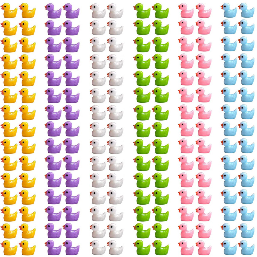 Tloml Wu 180 Pezzi In Resina Anatra Miniature Figure Micro Fata Giardino Terre-image