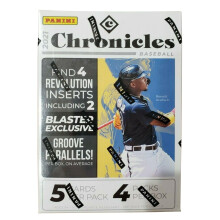 Panini Chronicles Baseball 2021 Confezione da 4 Blaster Box Sigillata in Fabbrica Esclusiva Groove Parallels