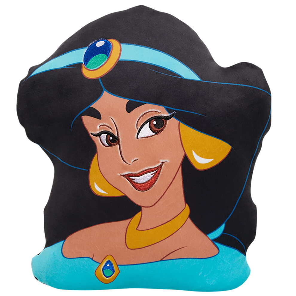 T?tes de personnages Disney Princess 13,5 pouces en peluche Jasmine Aladdin Super Soft Plush Jouets pour enfants ? partir de 3 ans par Just Play
