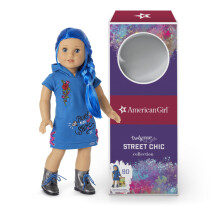 Poup?e American Girl Truly Me 18 pouces #90 aux yeux bleus et aux longs cheveux bleus