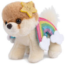 GUND Boo, Der süßeste Hund der Welt, Regenbogen Plüsch-Pomeranian, 5"