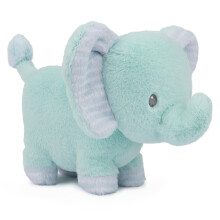 GUND Baby Safari Friends Collection Plschelefant mit Glocke, sensorisches Spielzeug, Stofftier fr Babys und Neugeborene, Blaugrn, 17,8 cm