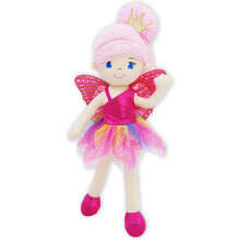 June Garden 16"" verzauberte Gartenfee-Puppe Siofra  weiche Plschpuppe als Mdchengeschenk  fuchsiafarbenes Outfit und Flgel