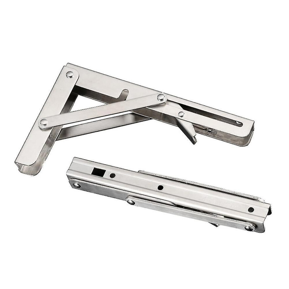 (20 Inches) 2Pcs Stainless Steel Folding Stand Table Bracket Shelf Bench 200Kg Load Heavy-Yu 5014561999128