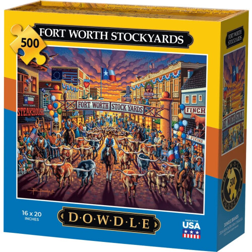 Dowdle-Puzzle  Fort Worth Stockyards  500 Teile