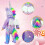 WONDOLL 2 conjuntos de roupas de boneca de 18 polegadas  Roupas de unicrnio com grampo de cabelo e faixa de cabea  Compatvel com todos os ac 4
