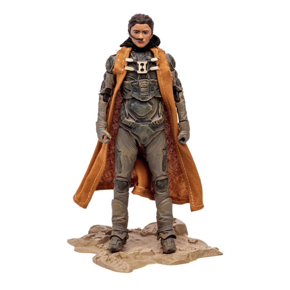 Mcfarlane Toys Dune: Part Two Chani Action Figure Da 17,8 Cm - Guerriero Fremen Incredibilmente Dettagliato Con Ultra Articolazione, Crysknife E Carta Artistica Da Collezione-image