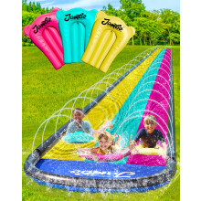 JAMBO 20Ft XL Premium 3-kaistainen liukum  ki, jossa roiskevesi ja liukum  ki, 3 vartalolautaa, tehokas vesiliukum  ki - edistyksellinen 3-tieinen s