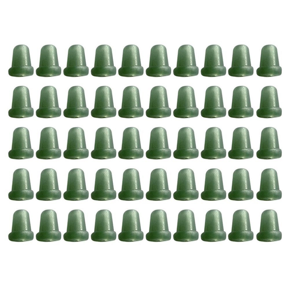 (as the picture) 50pcs Fishing Accessories Hook Stop Beads Hair Rig Bait Screws Swivel Rings Stoppers For Carp Terminal Tackle Fixator