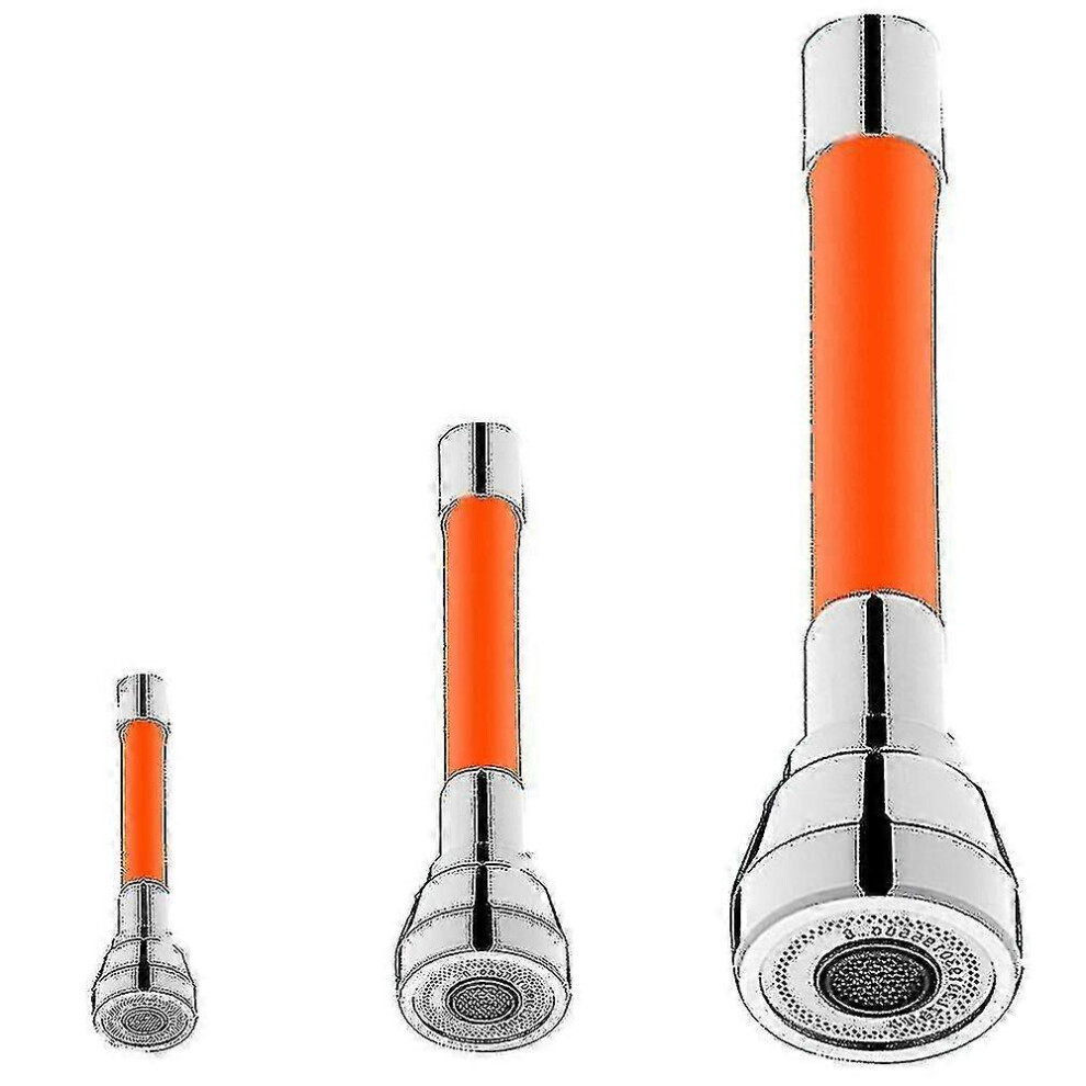 (30Cm, Orange) Faucet Extender Universal 360 Degree Rotatable Foaming Extension Tube Movable Kitchen Faucet Sprayer Head 5014561999753
