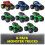 Monster Jam Monster Jam Grave Digger 40th Anniversary 8-Pack Monster Trucks met 2