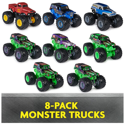 Monster Jam Monster Jam Grave Digger 40th Anniversary 8-Pack Monster Trucks met 1