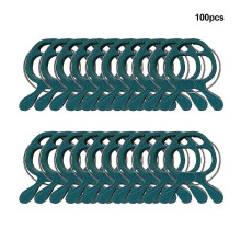 (5cm, style 1) Plant Supports Clips Easy To Pinch Tomatoes Green Plastic For Flower Vine Vegetable Cucumbers