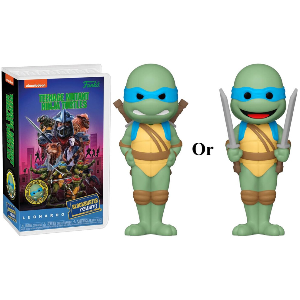 Photos - Action Figures / Transformers Funko Rewind: Teenage Mutant Ninja Turtles  - Leonardo with (1990 Film)