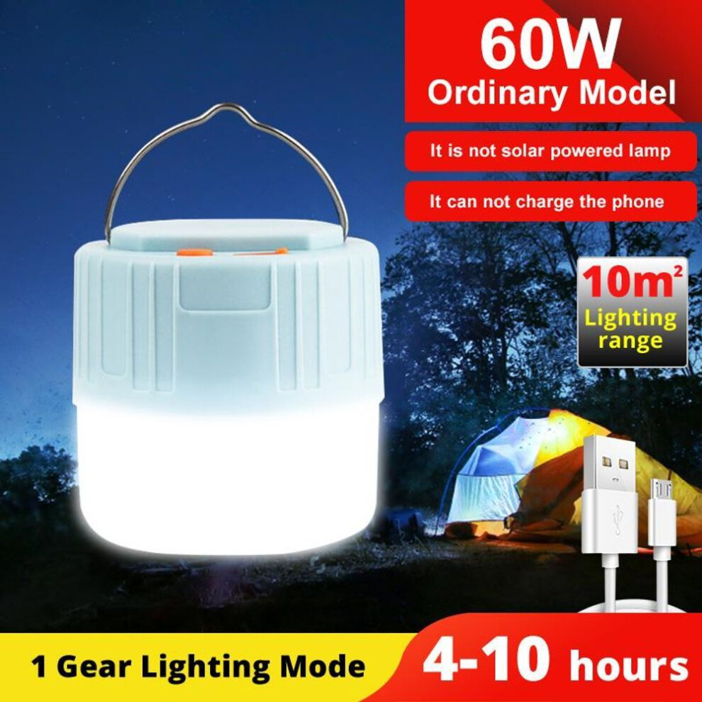 (ordinary Not solar) Solar Led Camping Light Remote Control Tent Lamp Usb Rechargeable Bulb Portable Lanterns Emergency Lights For Outdoor Hiking Bbq Emergency Power Bank
