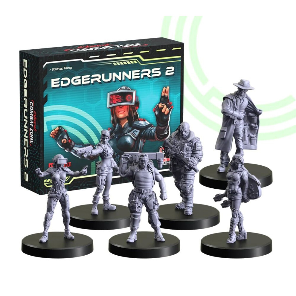 Monster Fight Club Cyberpunk Red Combat Zone Miniatures: Edgerunners 2 Starter Gang-image