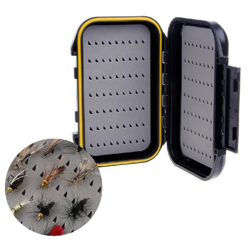 Portable Fishing Baits Case Waterproof Fly Storage Case Box Container Accessory