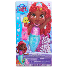Just Play Disney Junior Bubbles Fun Ariel Puppe mit Zubehör, 8-teilig, Spielzeug für Kinder ab 3 Jahren