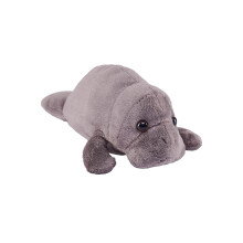 Wild Republic Pocketkins Eco Manatee Peluche 5 pollici Giocattolo di peluche realizzato con materiali riciclati Ecologico