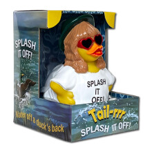 CelebriDucks - Tail-RRR - Floating Rubber Ducks - Collectible Bath Toy Gift for Kids & Adults of All Ages