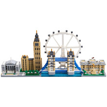 Kadablk Architecture London Skyline Collection 3430 PCS pre dospel ch a deti Micro Mini Blocks Set Model Kit Landmark Model